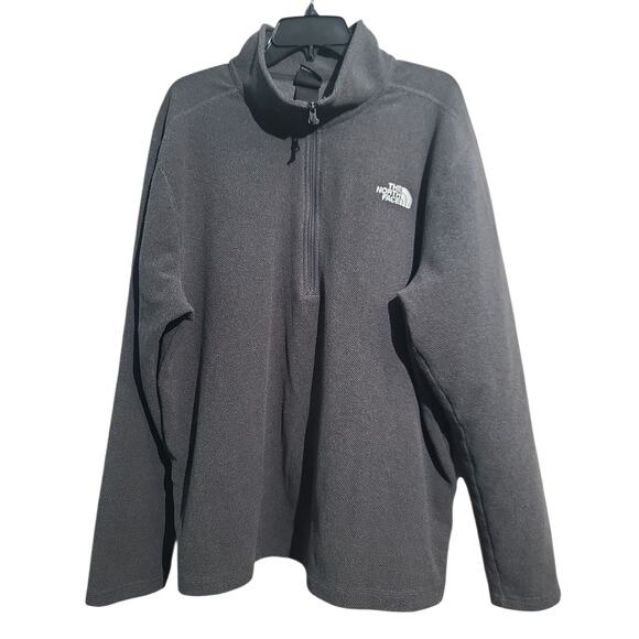 The North Face Textured Cap Rock Quarter Zip Gray Size XXL - Picture 1 of 5